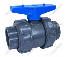 Кран шаровый d25 (уплотнение TPV, остальное EPDM) с муфтовым окончанием AQUAVIVA Кран шаровый d25 (уплотнение TPV, остальное EPDM) с муфтовым окончанием AQUAVIVA