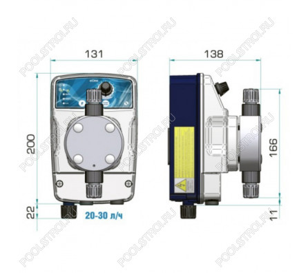 Насос дозир. мембранный eONE MA 4-20 100/250V PVDF TFE/P