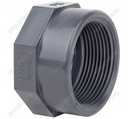 Заглушка ПВХ Era US601763 с внутренней резьбой, d63x2